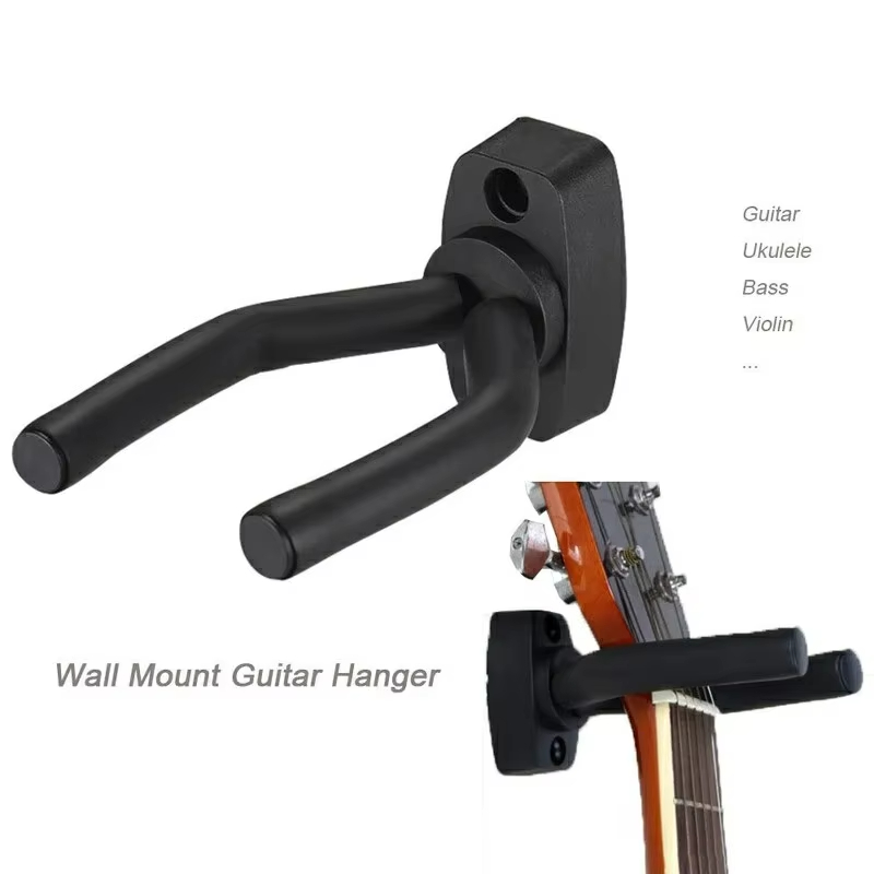 1Pcs Wall Mount Guitar Hanger Hook Non-slip Holder Stand for Acoustic Guitar Ukulele Violin Bass Guitar Parts Instrument Accessories