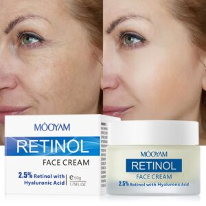 MOYAAM RETINOL FACE CREAM- 2.5% RETINOL WITH HYALURONIC ACID - 50G