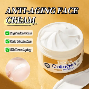 SADOER ANTI AGING COLLAGEN CREAM 10X ANTI WRINKLES AND ANTI AGING,FINE LINES, BRIGHTENS REPAIR AND FOR FIRM SKIN ELASTICITY- 100g