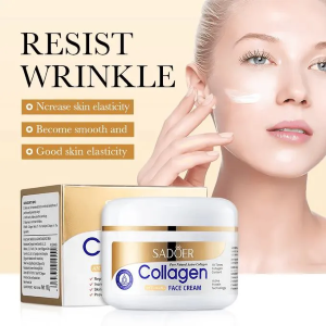SADOER ANTI AGING COLLAGEN CREAM 10X ANTI WRINKLES AND ANTI AGING,FINE LINES, BRIGHTENS REPAIR AND FOR FIRM SKIN ELASTICITY- 100g