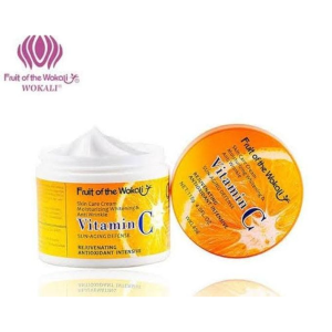 FRUITS OF WOKALI VITAMIN C SKIN CARE CREAM 115G. SUN AGING DEFENCE ANTI- WRINKLE BRIGHTENING AND MOISTURISING.