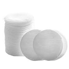 100% PREMIUM COTTON ROUND PADS -100PC-LINT-FREE,ABSORBENT DOUBLE SIDED