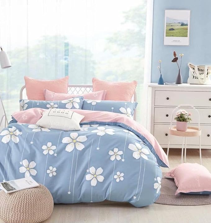 5 by 6 Deluxe Duvet Set with Bedsheet & 2 Pillowcases – Soft, Warm & Elegant Bedding for a Perfect Night’s Sleepv
