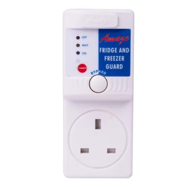 TV and Fridge Guard Combo – Heavy Duty Surge & Voltage Protection Set for Television, Refrigerator & Home Appliances – Under-Voltage, Over-Voltage, Spike & Lightning Protection with Free Power Extensi