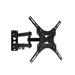Adjustable Heavy-Duty TV Wall Mount Bracket – 14" to 55" Full Motion TV Mount with 180° Swivel & Rotation, Heavy-Duty Steel Build, Space-Saving Design for Home, Office & Bedroom