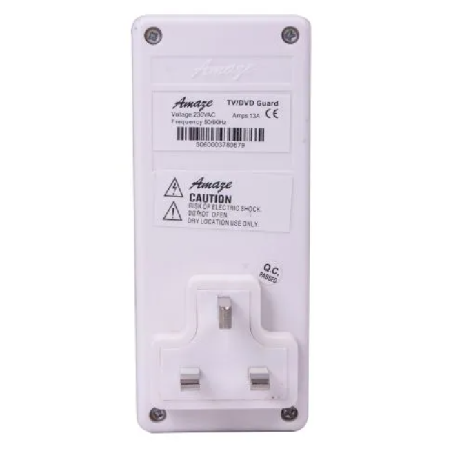 TV and Fridge Guard Combo – Heavy Duty Surge & Voltage Protection Set for Television, Refrigerator & Home Appliances – Under-Voltage, Over-Voltage, Spike & Lightning Protection with Free Power Extensi