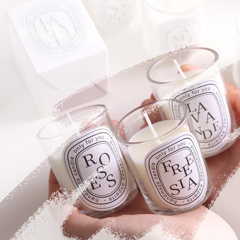 Aromatherapy Candle Smokeless Wax Scented Candle Home Decor Wedding Birthday Festival Romantic Handmade Gift Portable Travel Candle Tins-50g/1.76oz