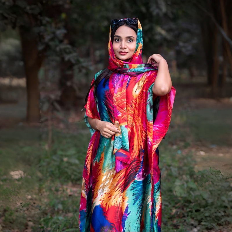 Women'S Clothing  Loose Long Dress With Shawl Bright Colors Dresses Lightweight Flowy Robe For Travel Vacation And Work For Women Comfortable Oversized Fit Hides Belly Silky Shiny Fabric QSROCIO