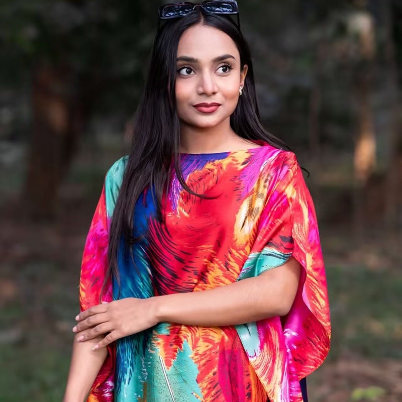 Women'S Clothing  Loose Long Dress With Shawl Bright Colors Dresses Lightweight Flowy Robe For Travel Vacation And Work For Women Comfortable Oversized Fit Hides Belly Silky Shiny Fabric QSROCIO
