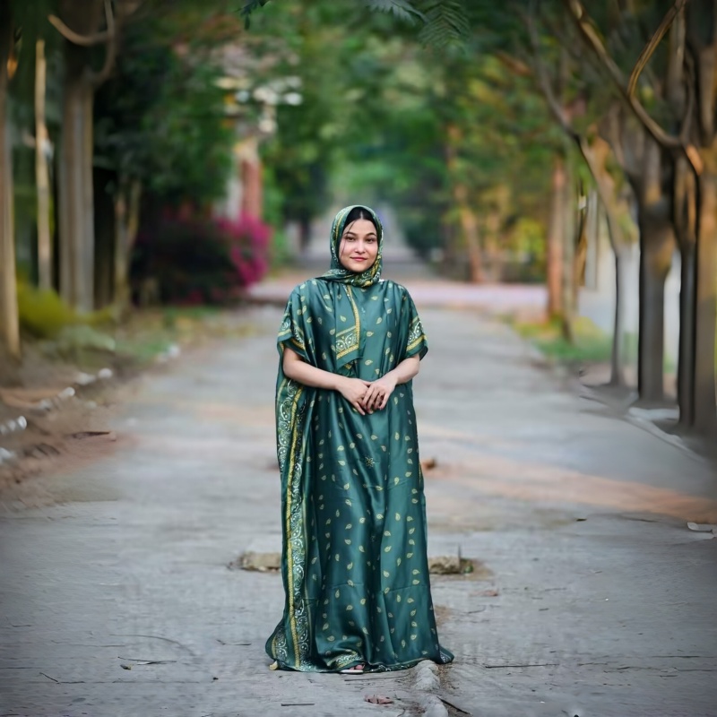 Women's Clothing  Loose Long Dress With Shawl Red And Green Dresses Lightweight Flowy Robe For Travel Vacation With Friends And Work For Women Comfortable Oversized Fit Hides Belly Silky Shiny QSROCIO