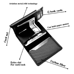 Business Card Holders Card Bag Anti-Theft Brush Multi Fold Partition Storage Card Bag With Multiple Colors To Choose From Protecting Fund Security