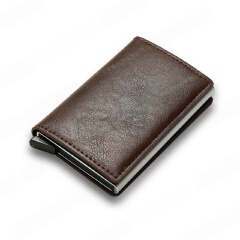 Business Card Holders Card Bag Anti-Theft Brush Multi Fold Partition Storage Card Bag With Multiple Colors To Choose From Protecting Fund Security