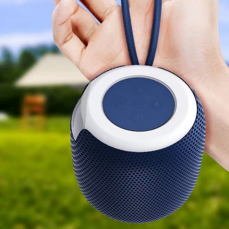Wireless Bluetooth Speaker With Colorful Ambient Light Ortable Speakers Mini Portable Speaker Fabric Subwoofer Perfect Choice For Holiday Gifts QSROCIO