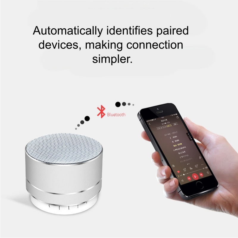 A10 Bluetooth Speaker Portable Speakers Mini Portable Bluetooth Speaker Wireless Cannon Speaker Outdoor Speaker Perfect Holiday Gift QSROCIO