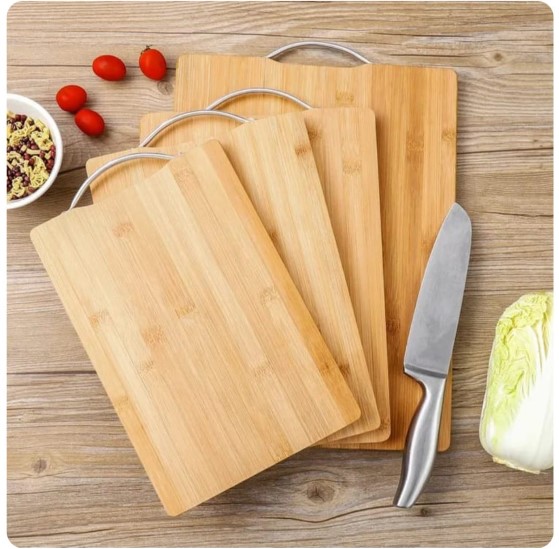 Premium Natural Bamboo Wooden Chopping Board High quality cutting board Knife friendly Strong and Durable Nice upgrade for your Kitchen
