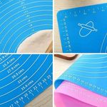 Silicon kneading chapati mats non stick pastry mat with measurement markings