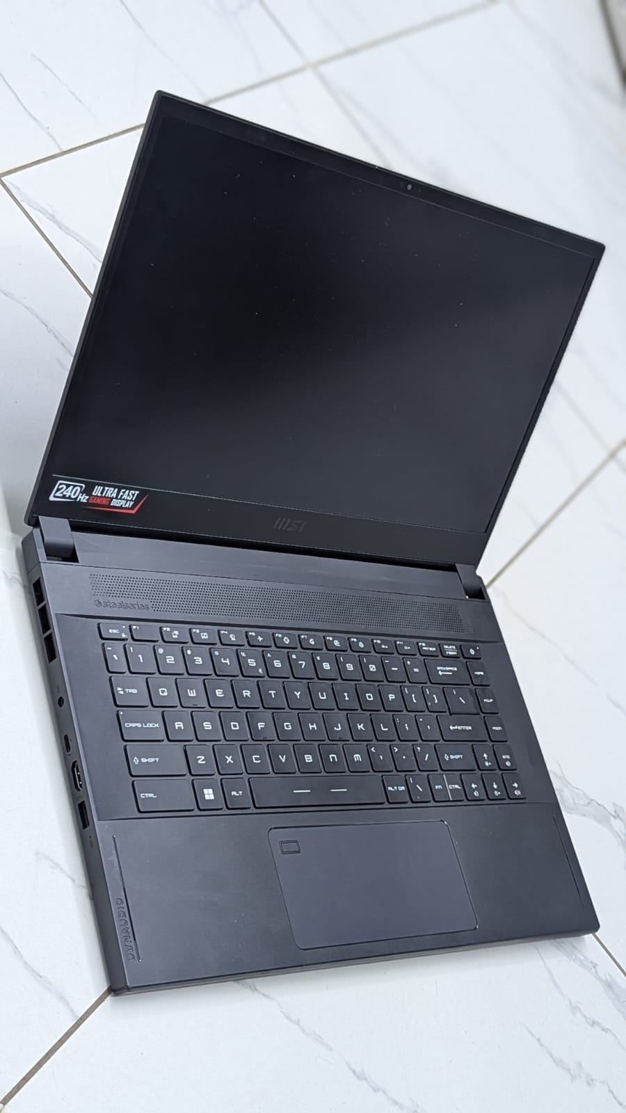 MSI Stealth GS66 12UGS Core i7 12th Gen Gaming Laptop RTX 3070 Ti 8GB 16GB RAM 512GB SSD 15.6" FHD 240Hz RGB Keyboard