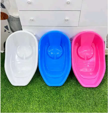Plastic Infant Baby Bath Tub for Children Washing - Baby Wash Basin Bucket / Baby Bath Tub With Support Area.Large,Safe,Smooth and Comfort Bath Tub.