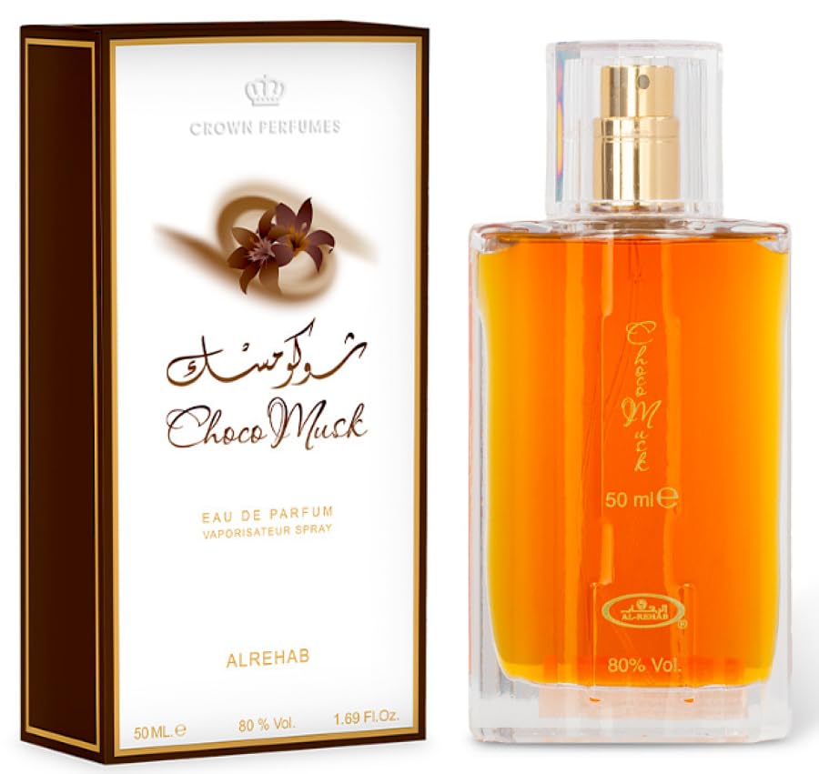 Al Rehab Choco Musk Perfume & Oil - Unisex, 50 ml, Vanilla & Chocolate Scent