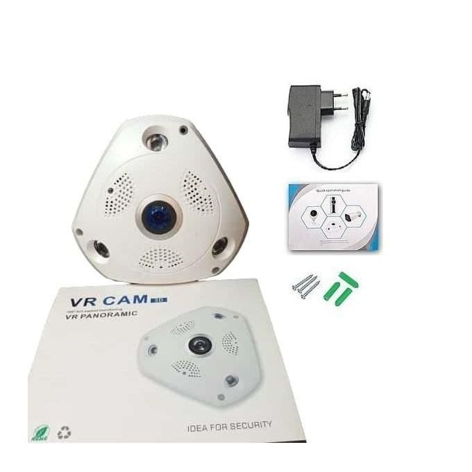 VR CAM 360° Panoramic Camera - White, WiFi, HD, Electronic PTZ
