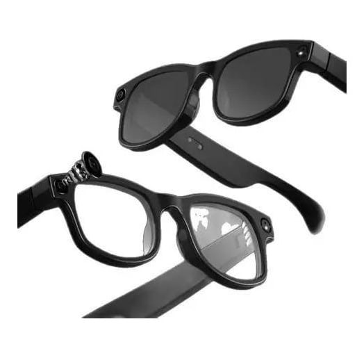 AI Smart Glasses for Men & Women with Camera, 8MP 2K HD Camera Glasses, AI Voice Control and Translation, for Driving,Outdoor, +3 Lenses.