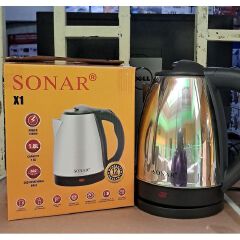 SONAR 2L Electric Kettle – Fast Boiling Electric Water Kettle with Automatic Shut-Off, Cordless Jug Design, Easy-Pour Spout & Comfortable Handle for Home & Office