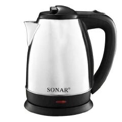 SONAR 2L Electric Kettle – Fast Boiling Electric Water Kettle with Automatic Shut-Off, Cordless Jug Design, Easy-Pour Spout & Comfortable Handle for Home & Office