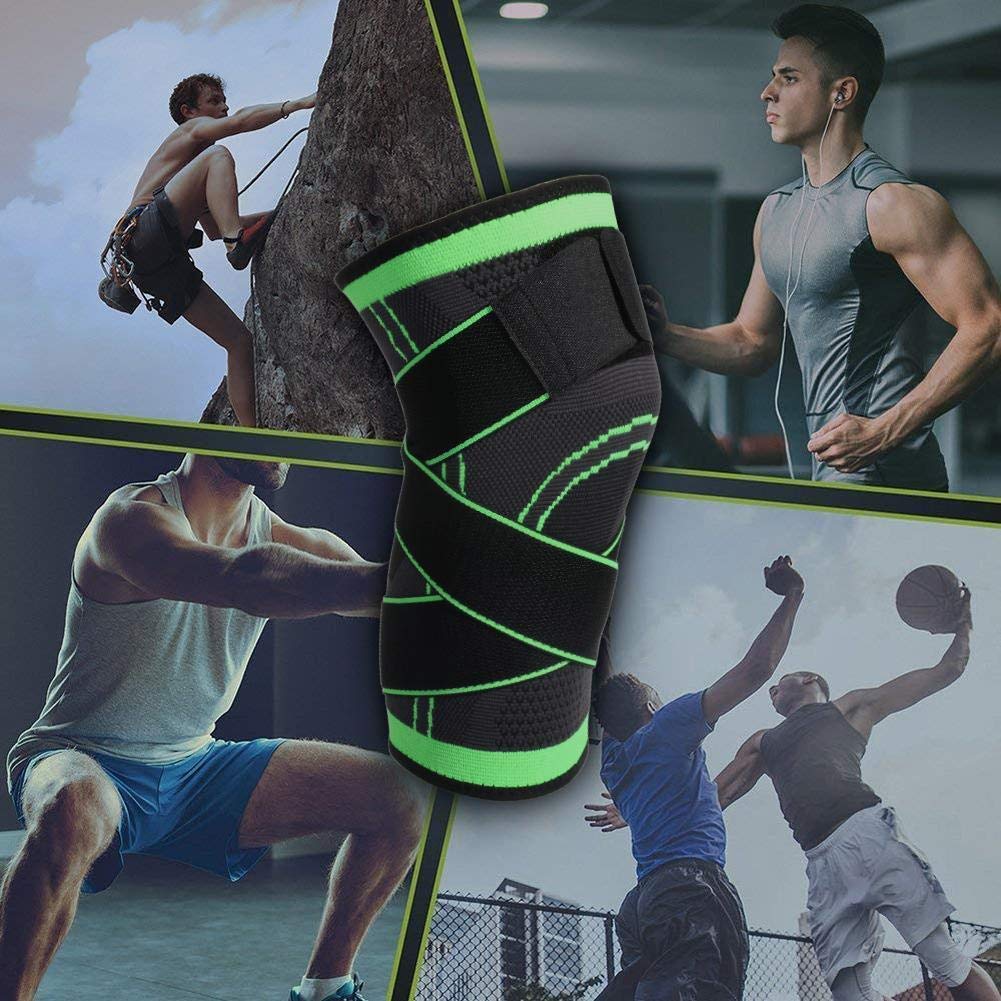 Knee Braces for Knee Pain, 1 Pack Knee Compression Sleeve, Knee Support for Sports Workout Weightlifting Basketball, Knee Sleeve for Joint Pain and Arthritis Relief