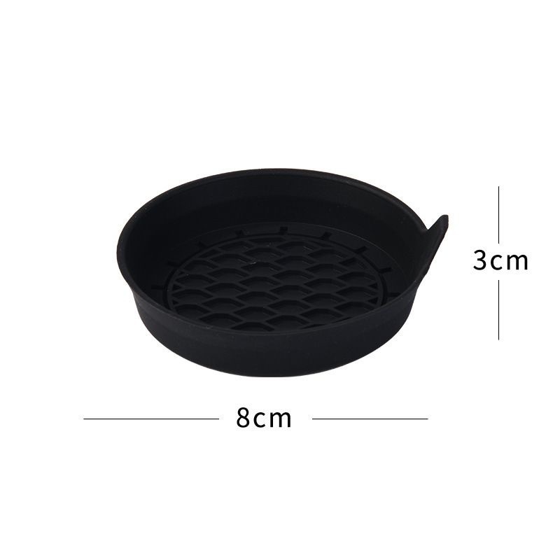 Car Cup Holder Coaster, Silicone Cup Holder Insert, Universal Non-Slip Cup Holders, Car Accessories Interior for Women and Man Interior Sets 4 Pack Black