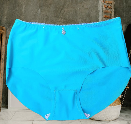 💎 3PCS SMOOTH FIT • MINIMAL DETAIL 💎 Women’s Seamless Panties – Solid Color Cheeky Full Coverage with Small Pendant Accent