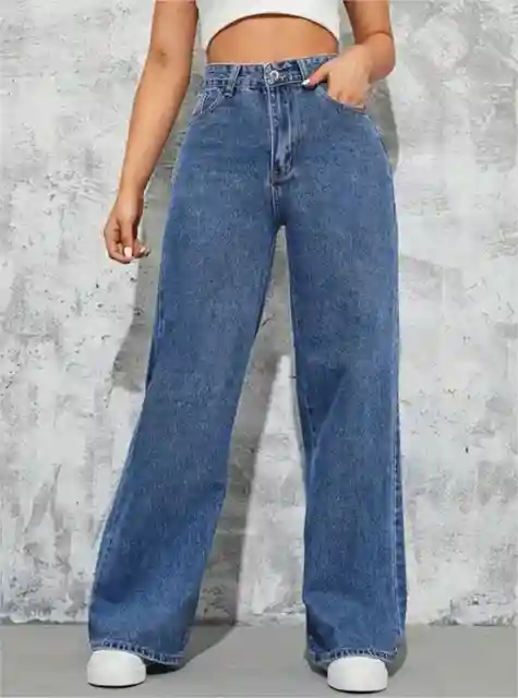 👖💙 Ladies Mummy Jeans – High Waist Casual Denim Pants ✨ Comfortable Everyday Fashion 👑 Trendy Streetwear Collection