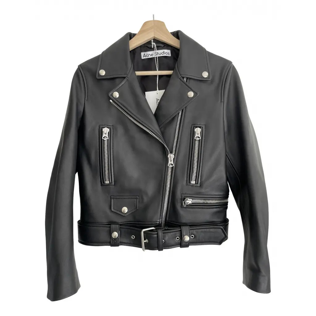 🖤✨ Ladies Black Leather Jacket with Belt – Stylish Fashion Outerwear 🧥 Premium Biker Style Jacket 💎 Elegant Streetwear Collection