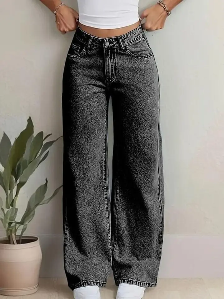 👖💙 Ladies Mummy Jeans – High Waist Casual Denim Pants ✨ Comfortable Everyday Fashion 👑 Trendy Streetwear Collection