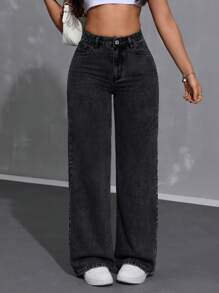 👖💙 Ladies Mummy Jeans – High Waist Casual Denim Pants ✨ Comfortable Everyday Fashion 👑 Trendy Streetwear Collection