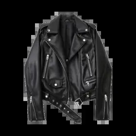 🖤✨ Ladies Black Leather Jacket with Belt – Stylish Fashion Outerwear 🧥 Premium Biker Style Jacket 💎 Elegant Streetwear Collection