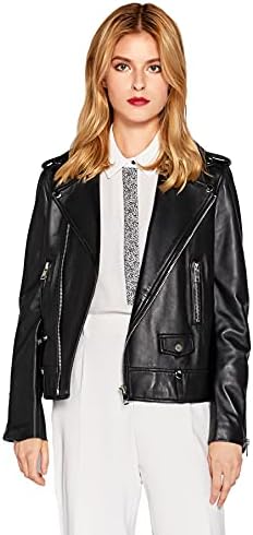 🖤✨ Ladies Black Leather Jacket with Belt – Stylish Fashion Outerwear 🧥 Premium Biker Style Jacket 💎 Elegant Streetwear Collection