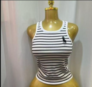 🤍🖤 Ladies Striped Vest Top – Sleeveless Casual Tank Top ✨ Soft Comfortable Fashion Wear 🌸 Trendy Everyday Essential