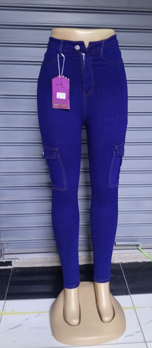 👖✨ Ladies Cargo Jeans – Hipster Plain Denim Pants 💙 Trendy Streetwear Fashion 🔥 Comfortable Everyday Wear