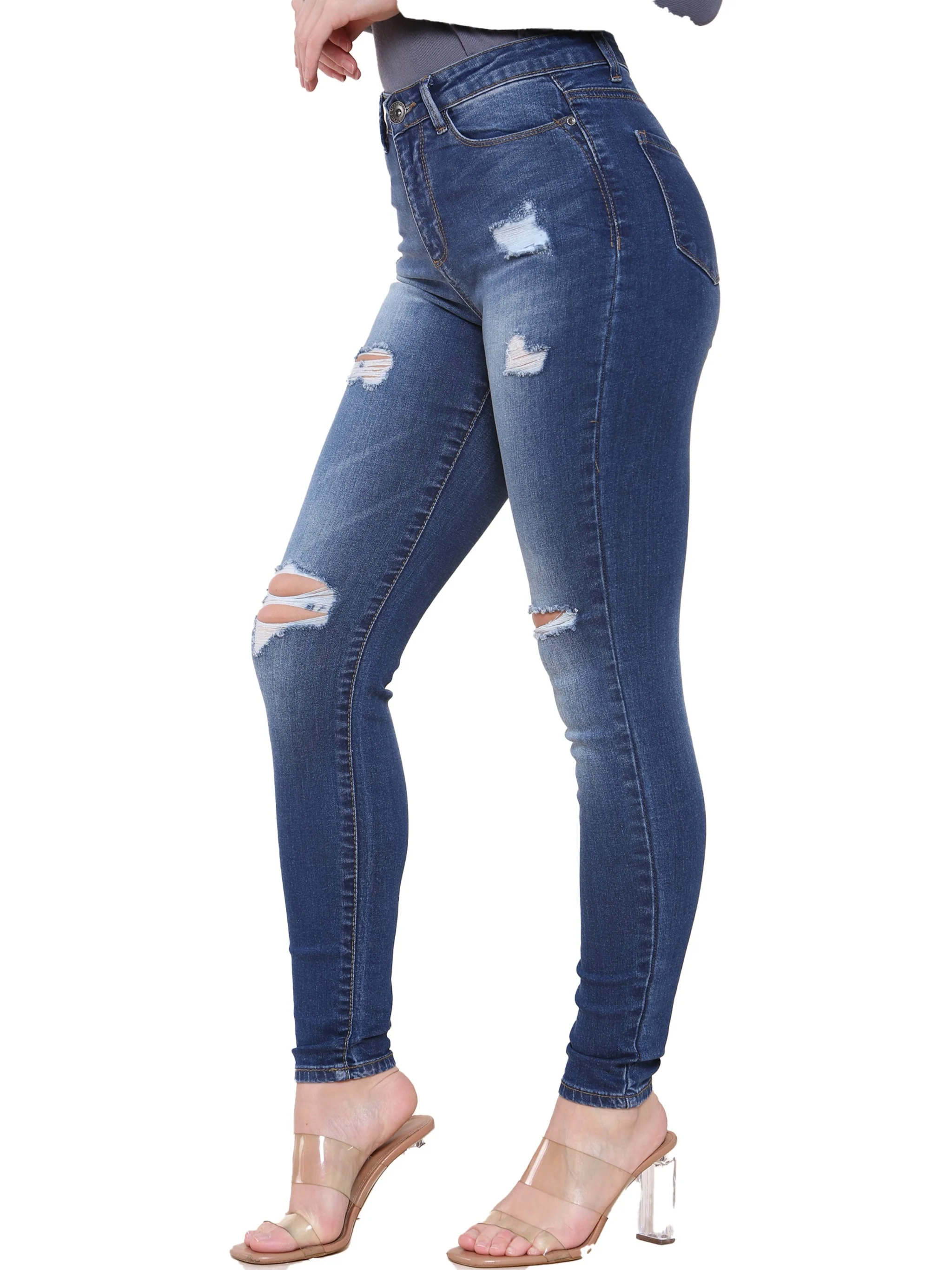 👖🔥 Ladies Ripped Jeans – Distressed Denim Pants ✨ Trendy Streetwear Fashion 💙 Comfortable Everyday Wear Collection