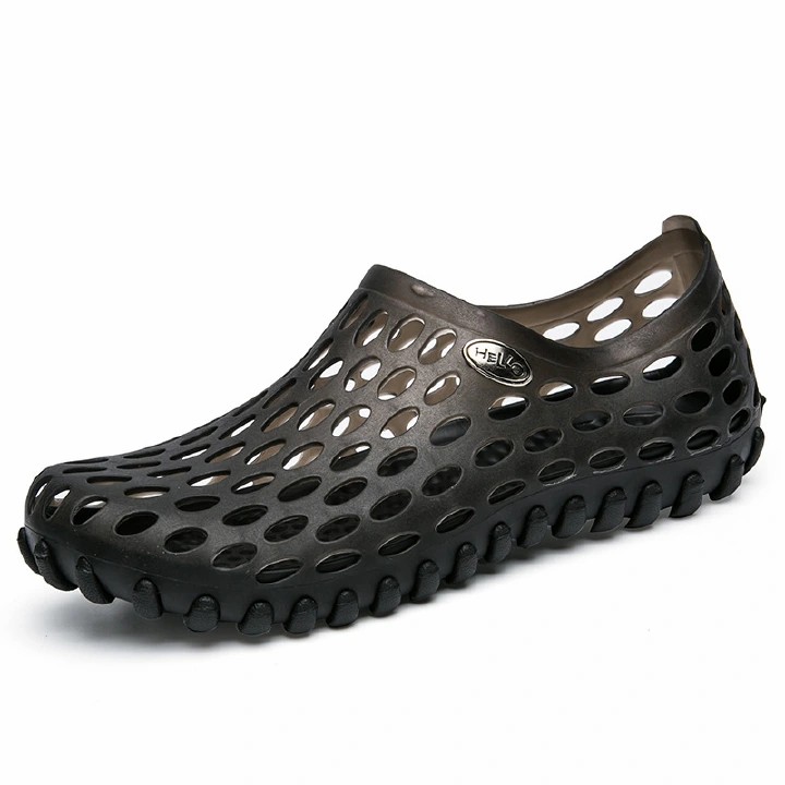 Men Sandals Outdoors Breathable Beach Shoes Clogs Hole Slippers Mules Clogs Garden Shoes