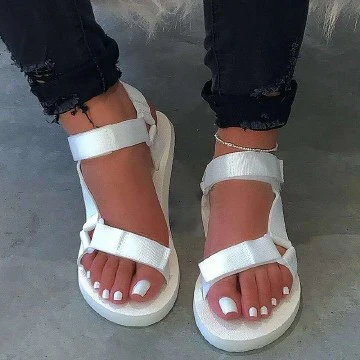 Summer Shoes Ladies Foam Platform sandals Hook Loop Beach sandal for Woman Flat with all sizes