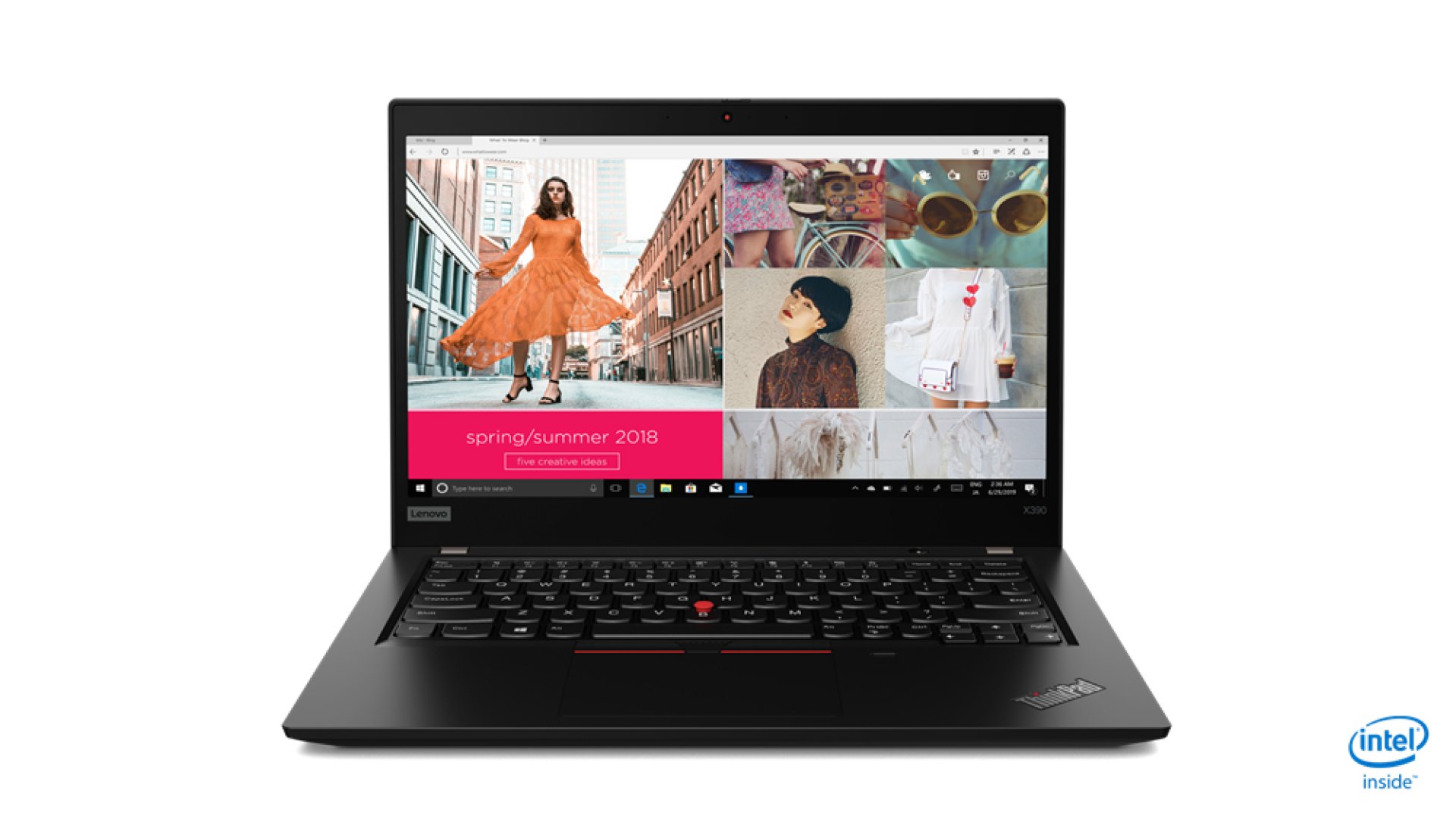 Lenovo thinkpad x390 laptop, core i5 8th generation, 13 inch ,16GB RAM 256GB SSD, Black 6 Months Warranty + Mouse