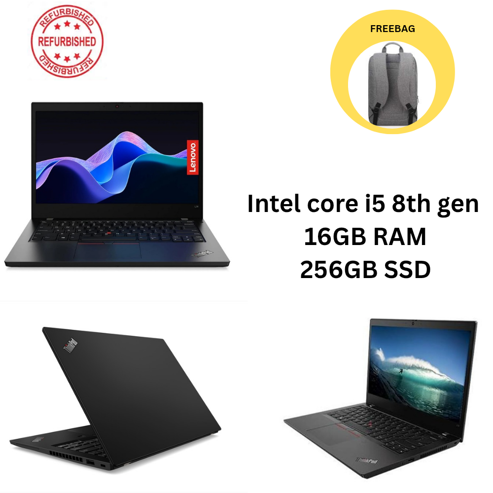 Lenovo X390 laptop, Intel Core i5 8th Generation, 16GB RAM, 256GB SSD, Black 6 Months Warranty + bag