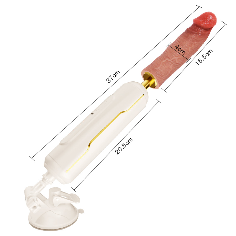 Electric Telescopic Thrusting Vibrator Dildo, Rideable Adult Sex Toy for Women and Couples, Silicone, 6 Frequency Settings, Approx. 37cm, Adjustable Positions, Couples Gift view 4