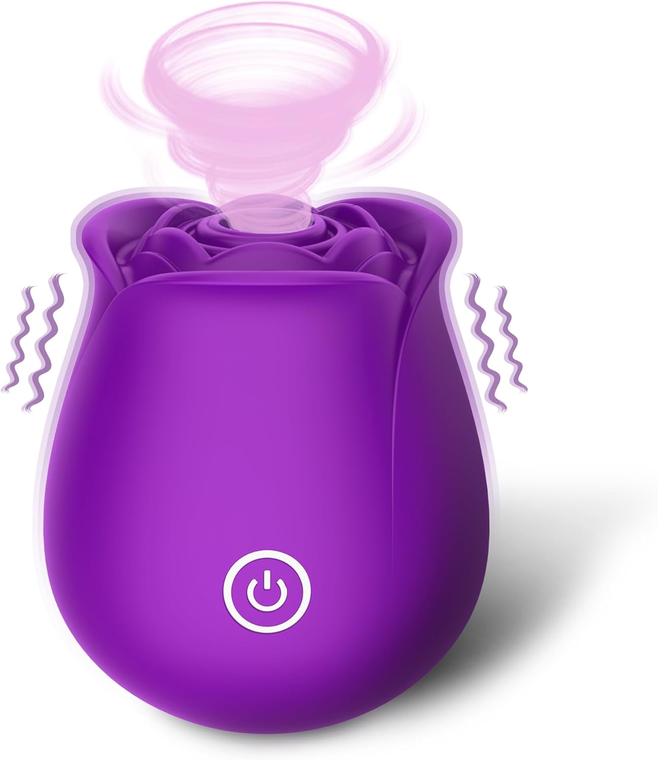 Women Rose Clitoris Sucking Vibrator Nipples Sucker Oral Stimulator Powerful Waterproof Rechargeable Adult Compact Foreplay Sex Toy Mini Massager Gift For Girlfriend Wife