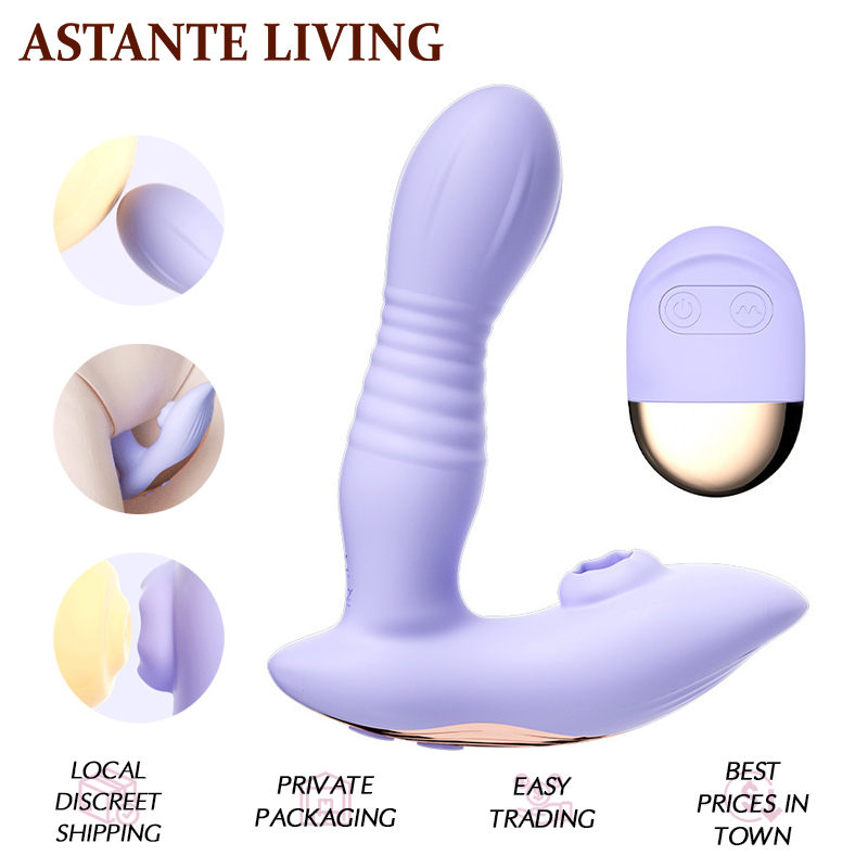 2-in-1 Clit Sucker & G-Spot Vibrator - USB Rechargeable Double Motor Massager Sex Toy Gift for Ladies Wife