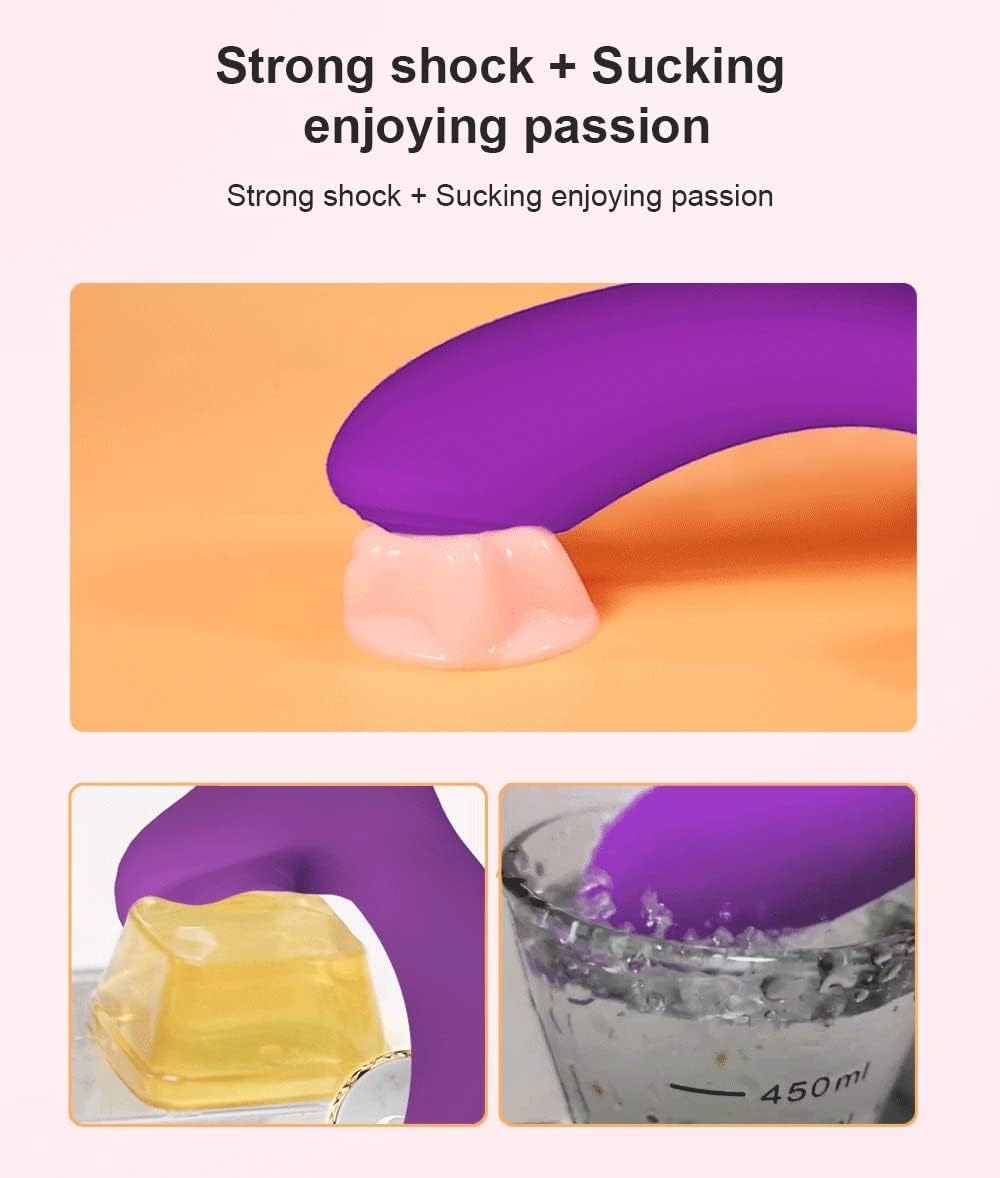 Purple Mini Electric Vibrator Sex Toy, ABS and Silicone Adult Massager with 10 Vibration & Suction Modes, Water-Resistant Compact Portable Stimulator for Women and Couples, Adult Sex Toys view 5