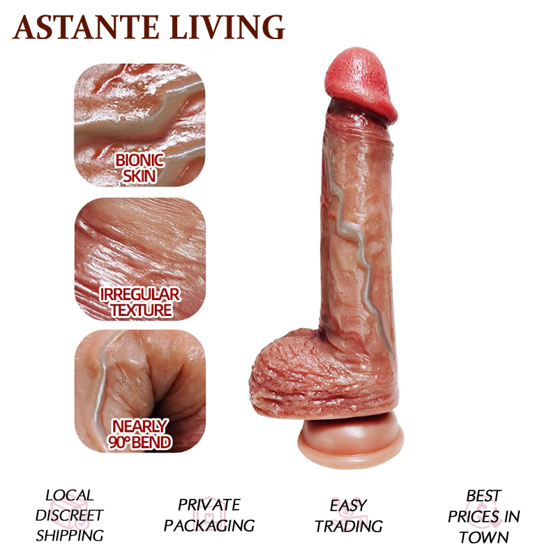 8.3 Inch Realistic Manual Dildo, G-Spot Stimulator with Realistic Texture and Vein Details, Adult Sex Toy for Women and Couples, Sexual Wellness, Adult Toys & Games, Sex Toys