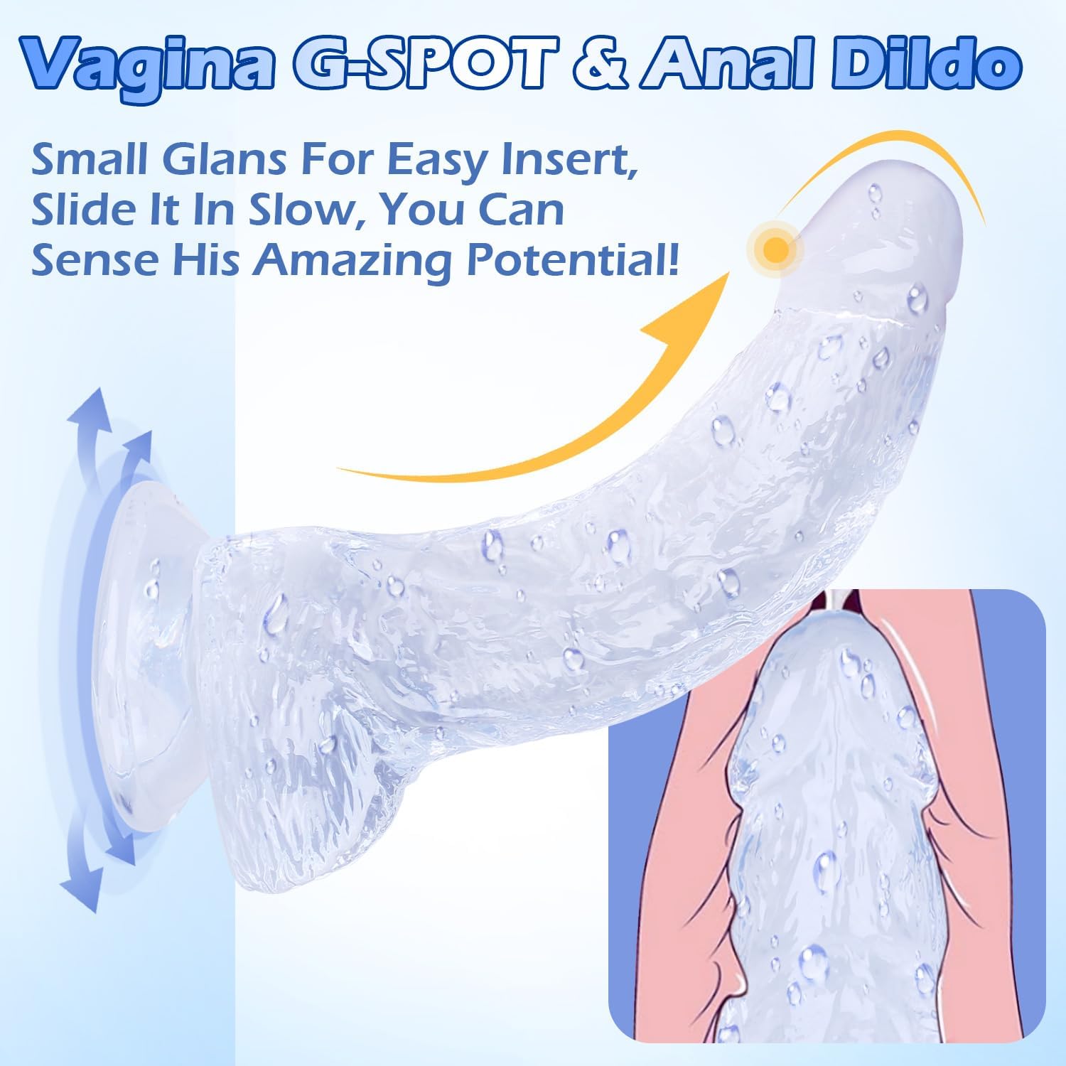 2 Colors Dildo Options Realistic Silicone Dildos Colorful Monster Cock with Balls Suction Cup G-Spot Anal Lifelike Curved Adult Sex Toy for Women Perfect Love Gift for Couples Girlfriend Wife