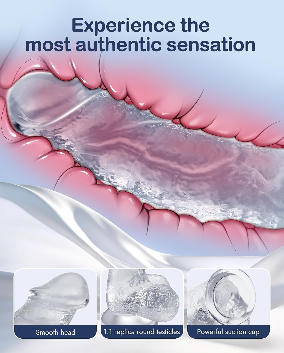 2 Colors Dildo Options Realistic Silicone Dildos Colorful Monster Cock with Balls Suction Cup G-Spot Anal Lifelike Curved Adult Sex Toy for Women Perfect Love Gift for Couples Girlfriend Wife